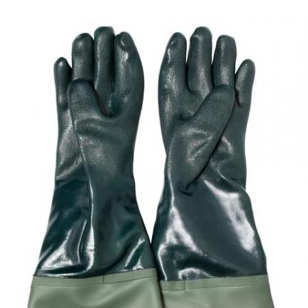 PVC-beschichtete Handschuhe mit Armlänge